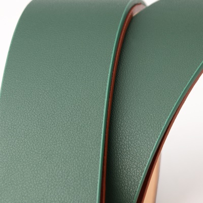 Ceinture en alliage pour femmes boucle aiguille carrée en cuir PU