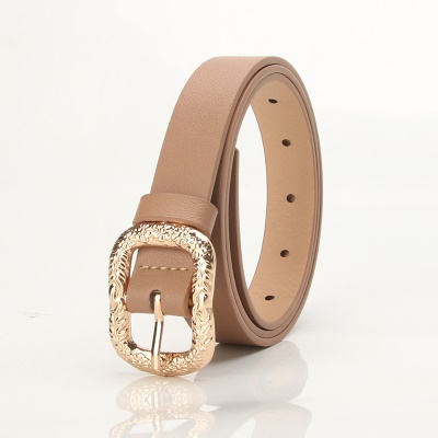 Ceinture pour femmes avec boucle en métal sculpté