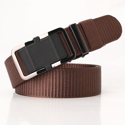 Ceinture en nylon pour hommes avec boucle en alliage édenté