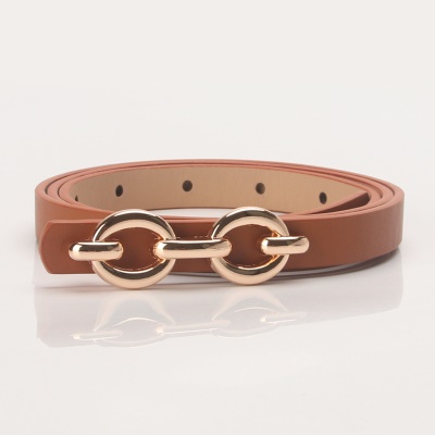Ceinture femme en alliage de cuir PU boucle ovale orale