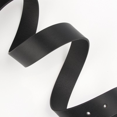 Ceinture pour femmes forme carrée boucle perle retouchée en cuir PU