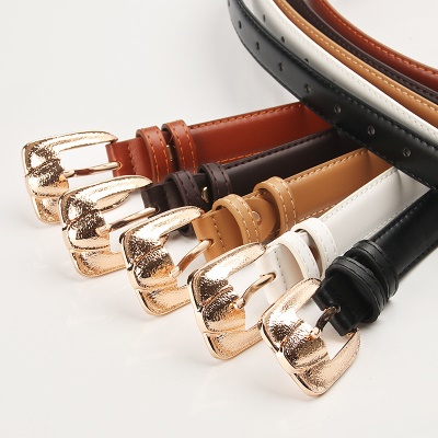 Ceinture femme pu boucle aiguille ceinture polyvalente