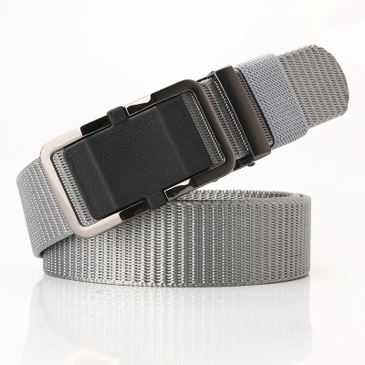 Ceinture en nylon pour hommes avec boucle en alliage édenté