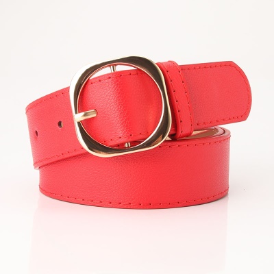 Ceinture Ladies litchi modèle PU ceinture boucle aiguille en alliage