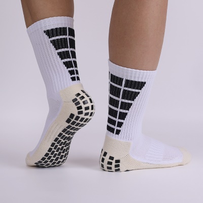 Chaussettes de football à tube moyen distribuées antidérapantes, amortissantes et résistantes à l'usure