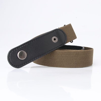 Ceinture pour femmes boutons-pression PU/similicuir