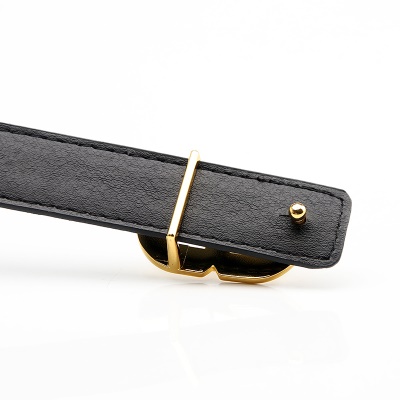 Ceinture femme boucle en alliage 8 boucle plaque en cuir PU