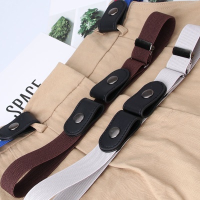 Ceinture pour femmes boutons-pression PU/similicuir