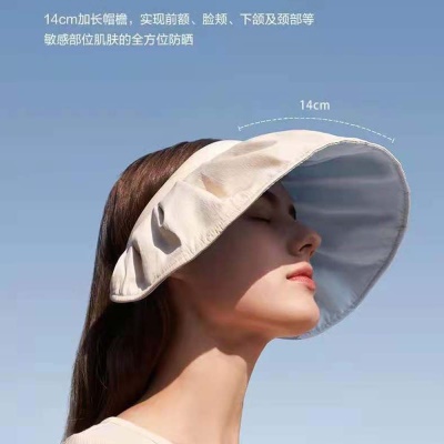 Chapeau de tennis pour femmes grand bord protection solaire protection solaire toit vide