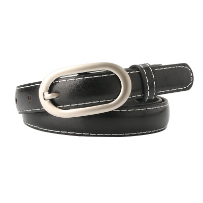 Ceinture pour femmes Ceinture fine polyvalente avec bande latérale coupée
