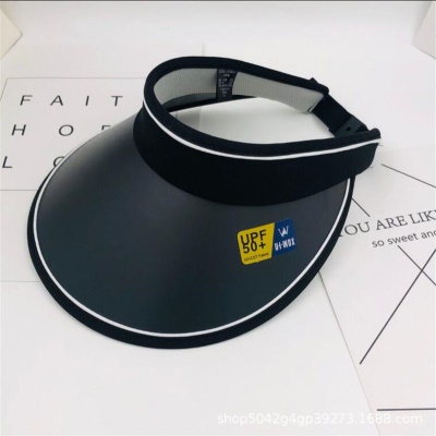 Casquette de tennis pour femmes avec toit vide protection solaire et protection solaire en coton + PV