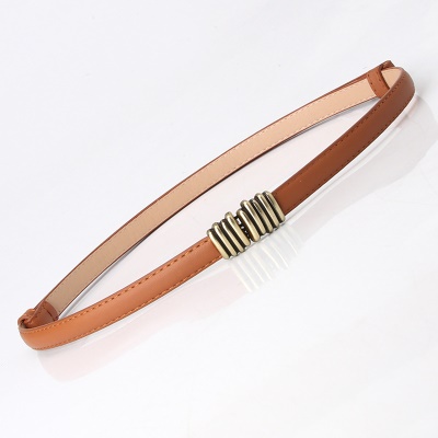 Ceinture femme réglable avec tête en alliage sans perforation