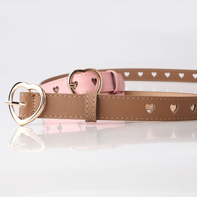Ceinture femme amour creux amour boucle alliage