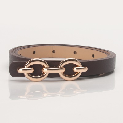 Ceinture femme en alliage de cuir PU boucle ovale orale