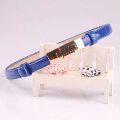 Ceinture pour femmes paires de boucles réglables ceinture fine en cuir PU