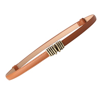 Ceinture femme réglable avec tête en alliage sans perforation
