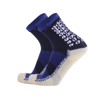 Chaussettes de football à tube moyen distribution carré anti-dérapant épaississement