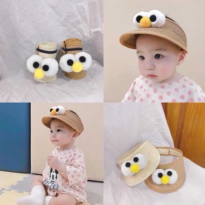 Chapeau de tennis pour femmes avec de grands yeux de protection solaire et d'ombrage en paille