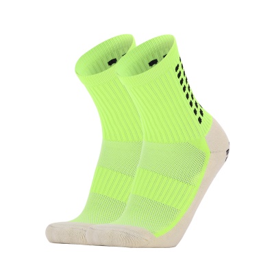 Chaussettes de football à tube moyen distribution carré anti-dérapant épaississement