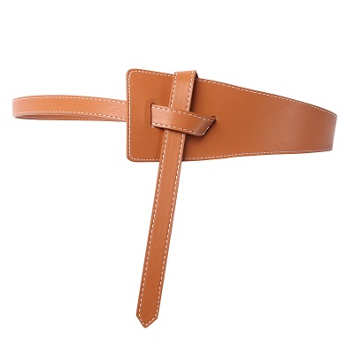 Ceinture femme avec nœuds PU/similicuir taille large
