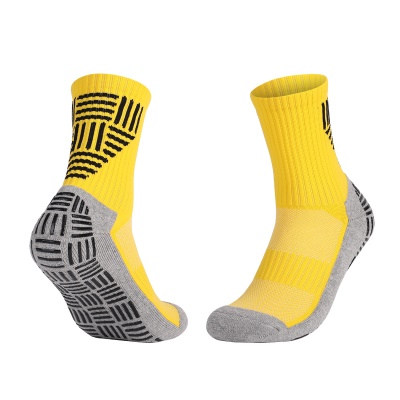 Chaussettes de football à tube moyen distribuent anti-dérapant épaissir le fond de la serviette