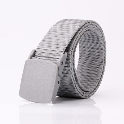 Ceinture femme toile avec boucle automatique en plastique anti-allergie