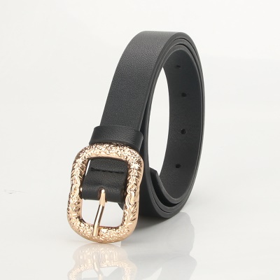 Ceinture pour femmes avec boucle en métal sculpté