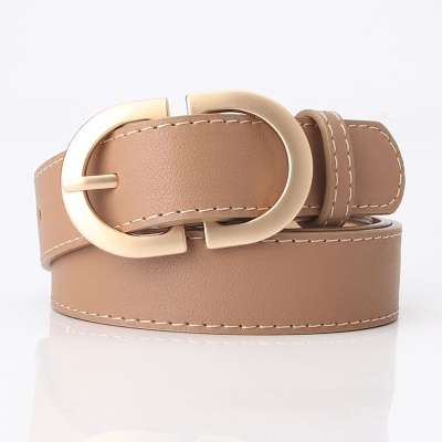 Ceinture pour femmes en alliage boucle aiguille en cuir PU ceinture taille