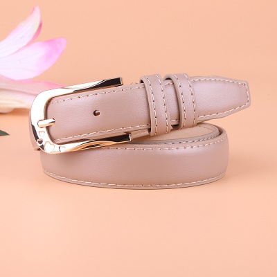 Ceinture femme en cuir pu large ceinture en alliage boucle aiguille