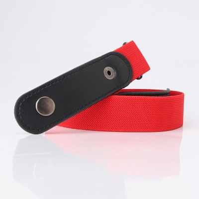 Ceinture pour femmes boutons-pression PU/similicuir