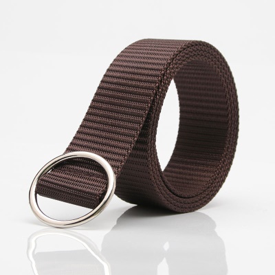 Ceinture femme Ceinture en toile avec boucle ronde non perforée