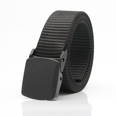 Ceinture femme toile avec boucle automatique en plastique anti-allergie