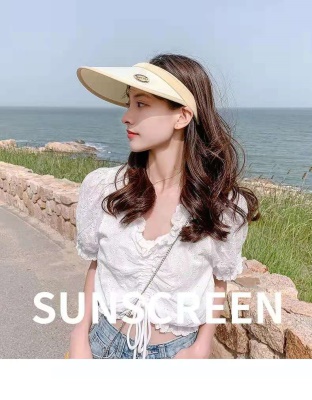 Chapeau de tennis pour femmes avec protection anti-UV et protection solaire UV en plastique tricoté chaîne