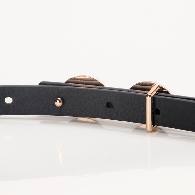 Ceinture femme en alliage de cuir PU boucle ovale orale