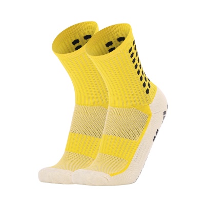 Chaussettes de football à tube moyen distribution carré anti-dérapant épaississement