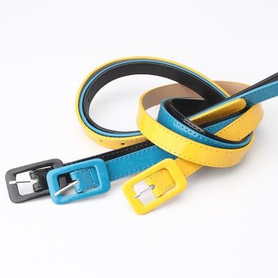 Ceinture pour femmes fermoir sac en cuir brillant monobloc