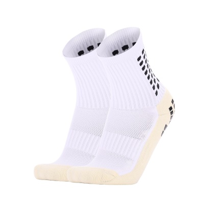 Chaussettes de football à tube moyen distribution carré anti-dérapant épaississement