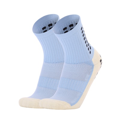 Chaussettes de football à tube moyen distribution carré anti-dérapant épaississement