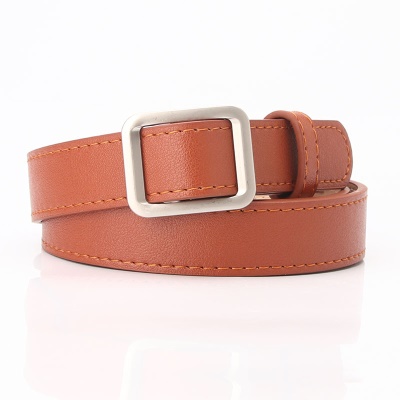 Ceinture femme sans perforation sans aiguille boucle japonaise