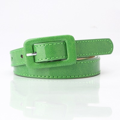 Ceinture pour femmes fermoir sac en cuir brillant monobloc