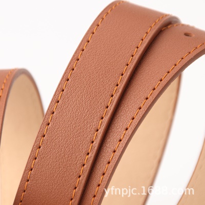 Ceinture en cuir PU avec boucle aiguille en alliage pour femmes