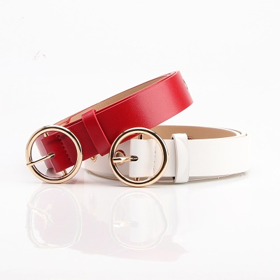 Ceinture femme avec boucle ronde polyvalente décorative à l'œil