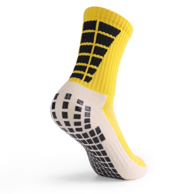 Chaussettes de football à tube moyen distribuées antidérapantes, absorbant la transpiration et résistantes à
