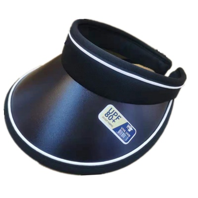 Casquette de tennis pour femmes avec toit vide protection solaire et protection solaire en coton + PV