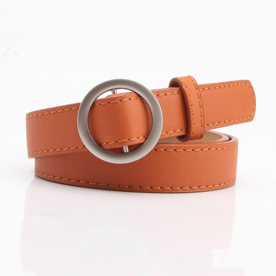 Ceinture étudiante avec boucle ronde non perforée