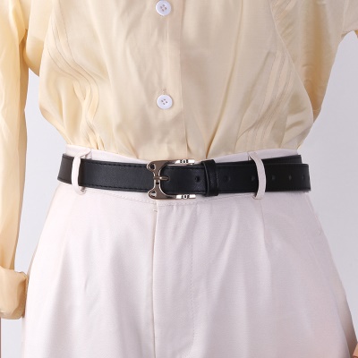 Ceinture pour femmes Ceinture en cuir décorative avec boucle chat