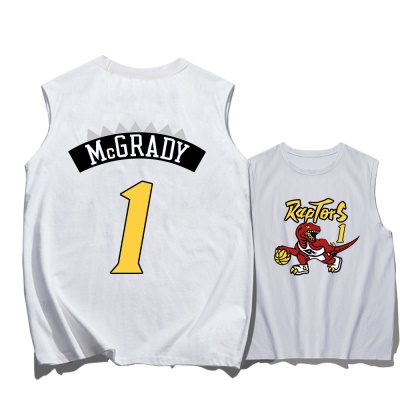 Gilet de sport Raptors n ° 1 Sous-chemise sans manches à col rond ample
