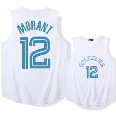 Maillot de basket-ball OCREA MORANT n ° 12 en nylon à séchage rapide