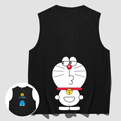 Gilet à épaules larges japonais bas de coton mince