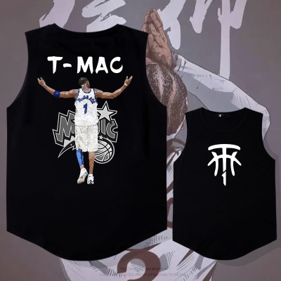 Maillot de basket-ball OCREA T-MAC imprimé avec gilet d'épaule à séchage rapide